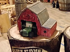 Farm and Tractor Chainsaw Carving