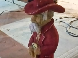 Cowboy Chainsaw Carving
