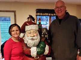 Santa Claus Chainsaw Carvings