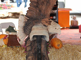 Support Our Troops Soldier Wood Carving