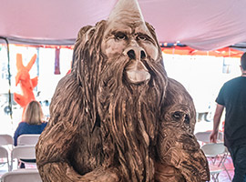 Gorilla Big Foot Carving