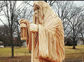 Led-Zeppelin Album Onsite Chainsaw Carving