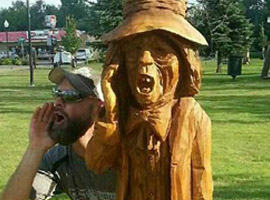 Jason Stoner's Williston, ND Tree Stump Carving