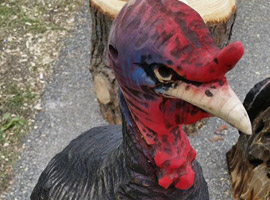 Turkey Chainsaw Sculpture