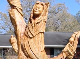 Carvings in a Sweet Gum Tree